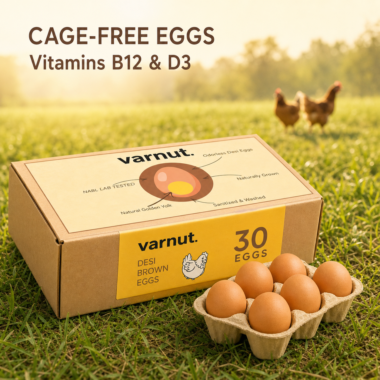Desi Gavran Eggs | Protein Rich | Vit B12 Vit D